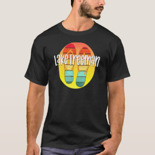 T-shirt Lac Freeman Indiana Retro Flipflop Sunset Graphiqu