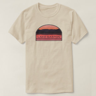 T-shirt Lac Gaston Caroline du Nord Virginie Red Sunrise