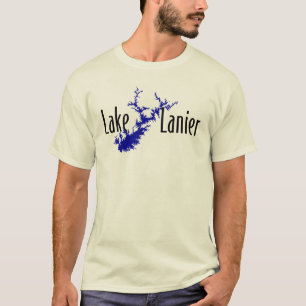 T-shirt Lac Lanier Géorgie silhouette de lac