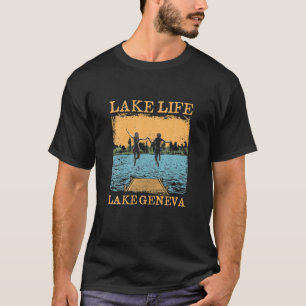 T-shirt Lac Life Lac Genève Nage Wisconsin Swimmer C