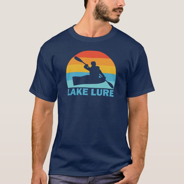 T-shirt Lac Lure Caroline du Nord Kayak (Devant)
