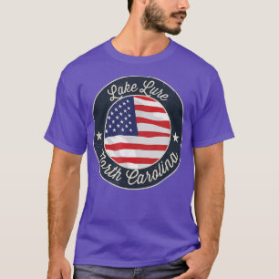 T-shirt Lac Lure - Patriotique Nord Carolina Souvenir T-Sh