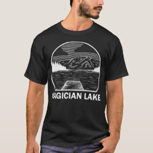 T-shirt LAC MAGICIEN MICHIGAN Funny Pêche Camping Summe