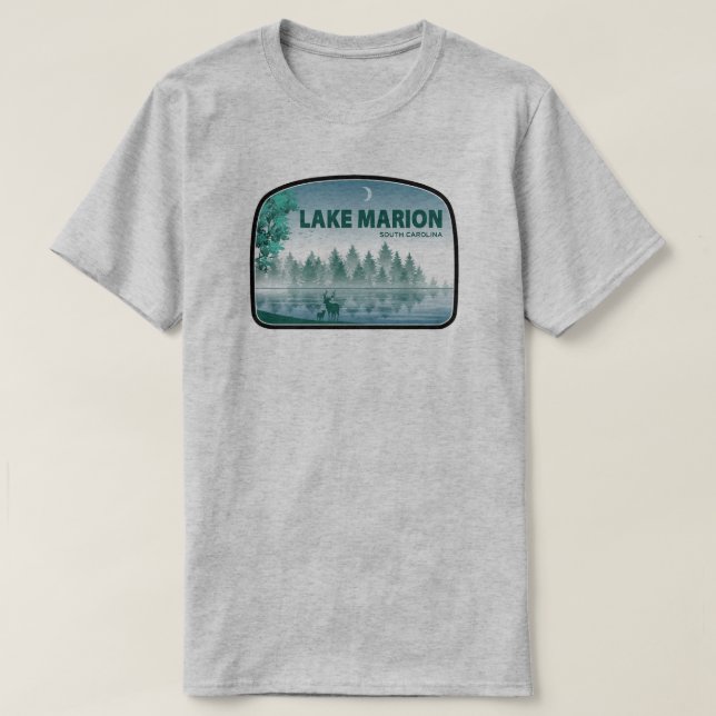 T-shirt Lac Marion Caroline du Sud Deer (Design devant)