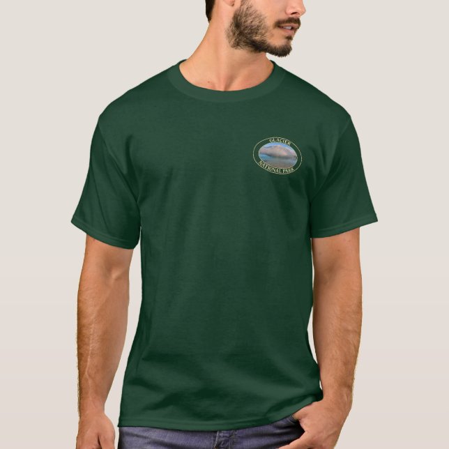 T-shirt Lac McDonald au parc national des Glaciers du Mont (Devant)