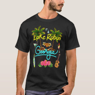 T-shirt Lac Rabun Georgia Beach Summer Palm Surf Sun Set