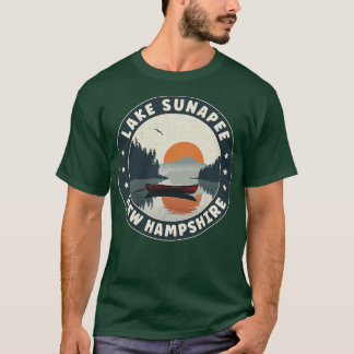 T-shirt Lac Sunapee New Hampshire Sunset