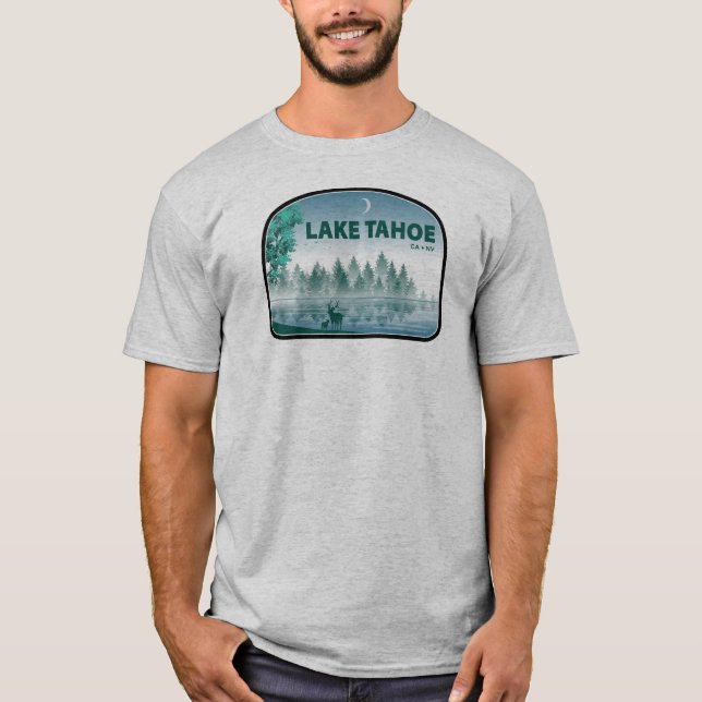 T-shirt Lac Tahoe Californie Nevada Deer (Devant)