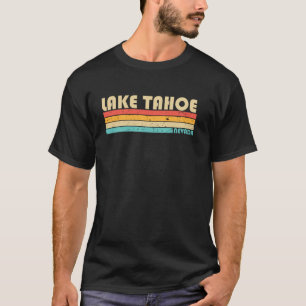 T-shirt LAC TAHOE NEVADA Drôle de pêche Camping d'été