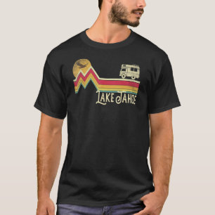 T-shirt Lac Tahoe Style Rétro Montagne Camping Vintage Ca