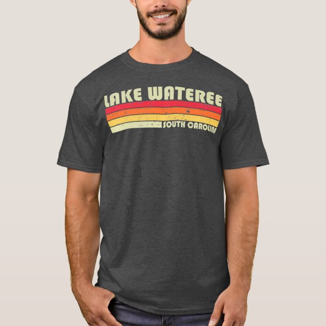 T-shirt LAC WATEREE CAROLINE DU SUD Funny Fishing Summer (Devant)