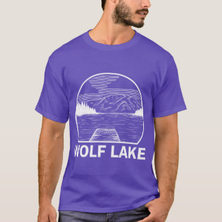 T-shirt Lac Wolf Illinois Pêche Camping ami d'été