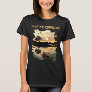 T-shirt Lac Wononscopomuc CT Voyage Rétro