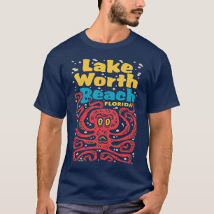 T-shirt Lac Worth Beach Floride Octopus