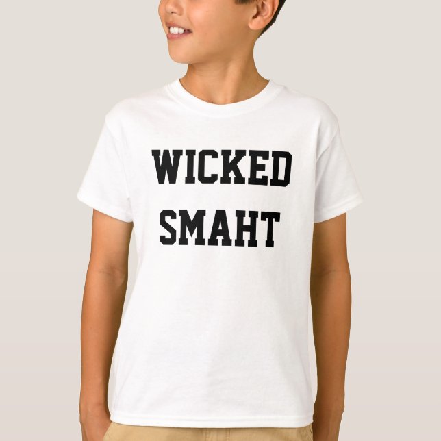 T-shirt L'Accent de Boston malin et malin (Devant)