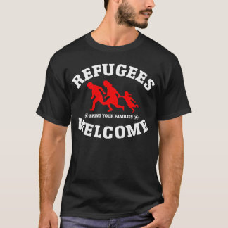 T-shirt L'accueil de réfugiés amènent vos familles