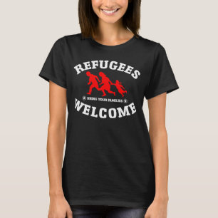 T-shirt L'accueil de réfugiés amènent votre famille