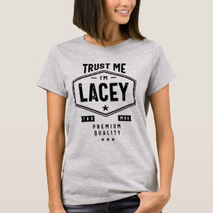 T-shirt Lacey Nom personnalisé Anniversaire Cadeau
