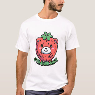 T-shirt Lâche-moi ! Caricature à l'ours aux fraises mignon