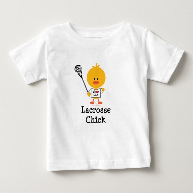 T-shirt Lacrosse Chick Baby (Devant)