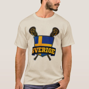 T-shirt Lacrosse de Sverige Suède
