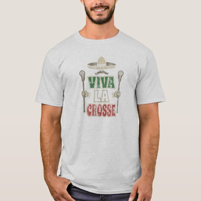 T-shirt LACROSSE de VIVATS affligée par cru (Devant)