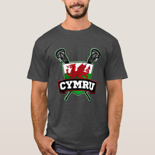 T-shirt Lacrosse du Pays de Galles Gallois