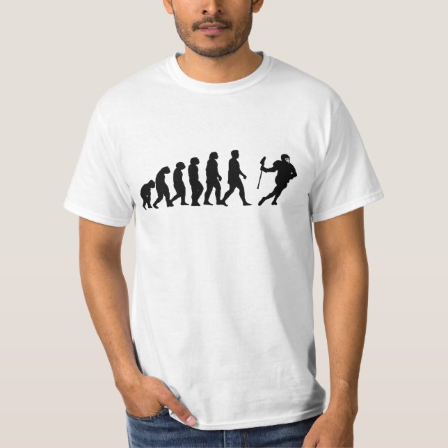 T-shirt Lacrosse Evolution - Drôle Lacrosse (Devant)