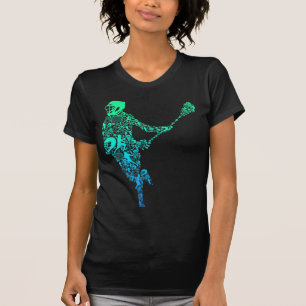 T-shirt Lacrosse Joueur Jeunes Hommes Garçons Enfants