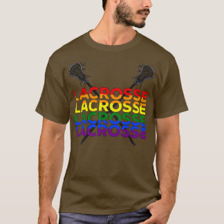 T-shirt Lacrosse Rainbow