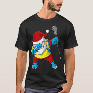 T-shirt Lacrosse Santa Claus LAX Cadeau de Noël