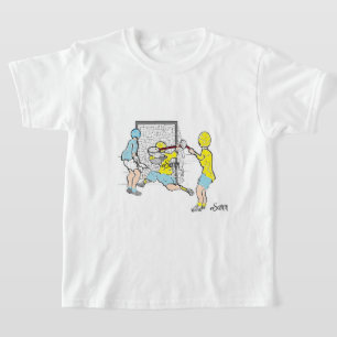 T-Shirt : Lacrosse-Spieler .