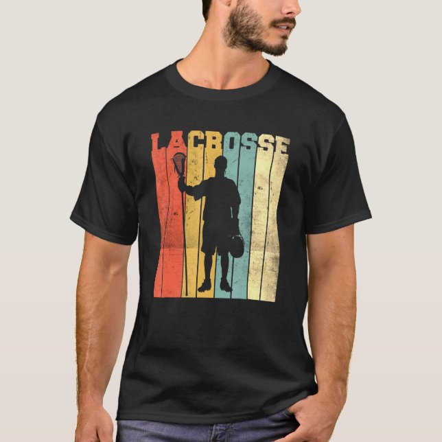 T-shirt Lacrosse Vintage Rétro 1 (Devant)