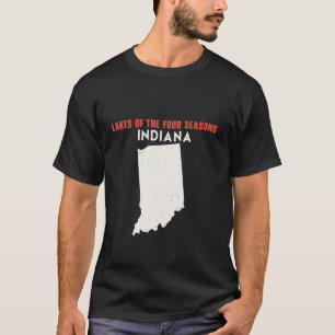 T-shirt Lacs des Four Seasons Indiana USA State Americ