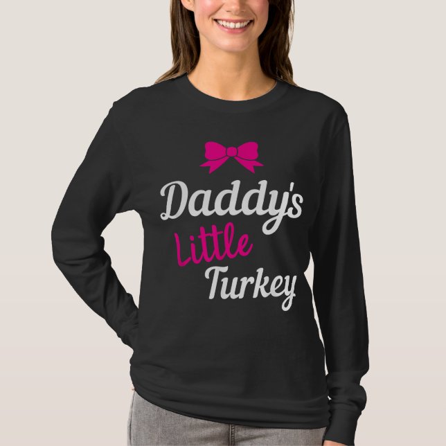 T-shirt L'Action de grâce pour la petite fille Gi de papa (Devant)