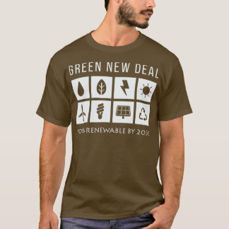 T-shirt L'activiste du New Deal vert AOC Green sur le chan