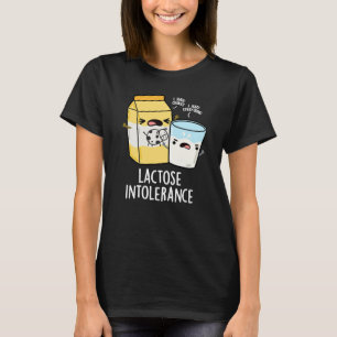 T-shirt Lactose Intolérance Funk Milk Pun Dark BG