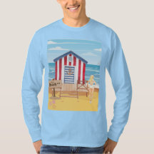 ladie sur la plage