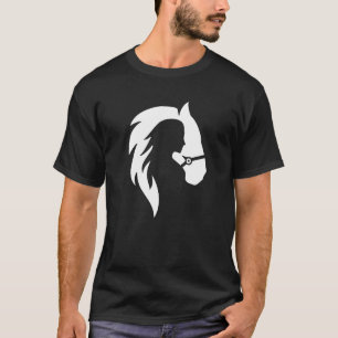 T-shirt Ladies Heartbeat Horse Love Fréquence Rider Heart