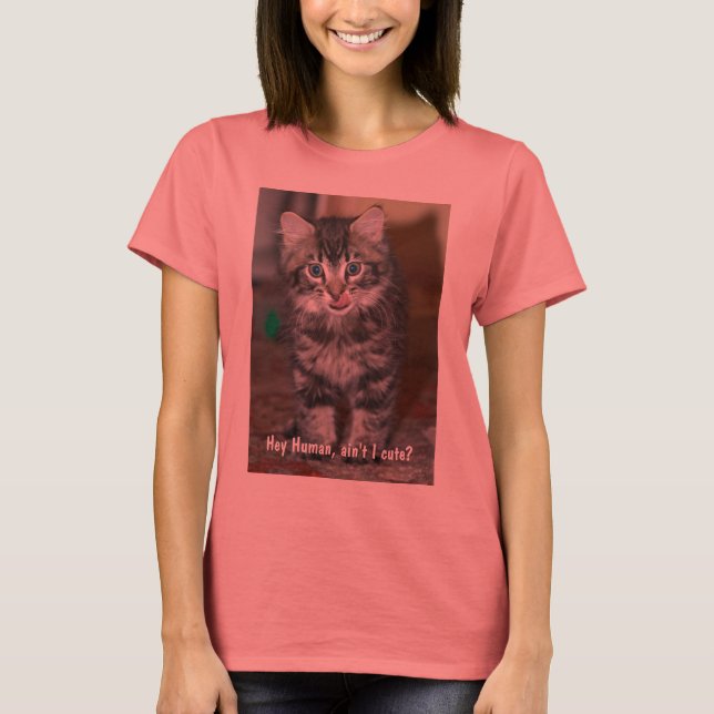 T-shirt Ladies Kitten T (Devant)