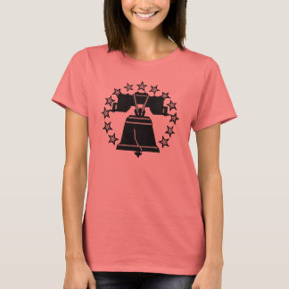 T-shirt Ladies Ringer Liberty Bell