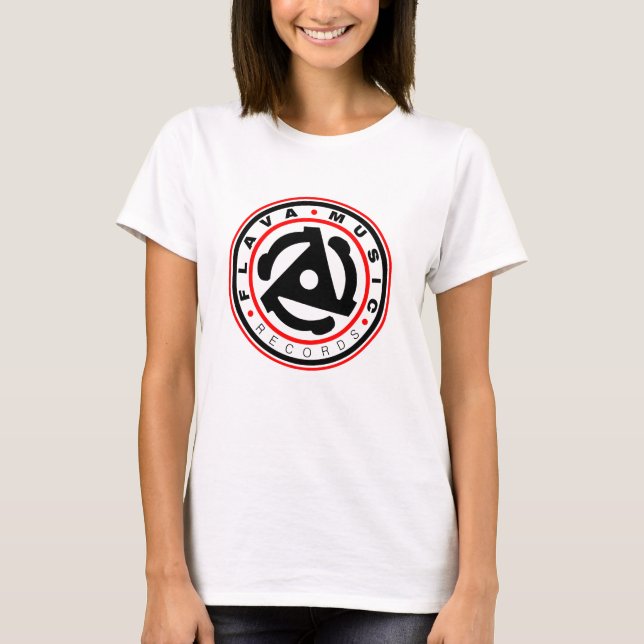 T-shirt Ladies Tee - Flava Music Records (Devant)