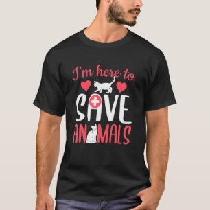 T-shirt L'Adoption Des Animaux Ici Pour Sauver Les Animaux