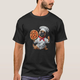 T-shirt L'adorable chemise de la chef Buddy pour la pizza 