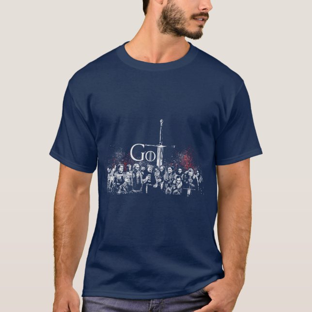 T-shirt L'adulte A OBTENU à des trônes tous les caractères (Devant)