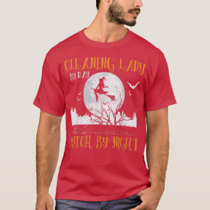 T-shirt Lady By Day Sorcière By Night Women Hallowee