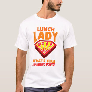 T-shirt Lady Déjeuner Superhero Retour À L'École Nouveauté