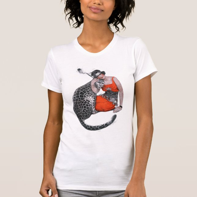 T-shirt Lady et Leopard (Devant)