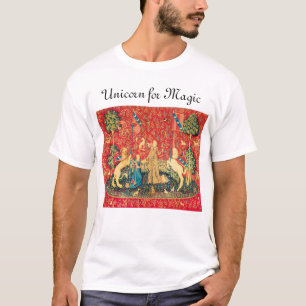 T-shirt LADY ET UNICORN POUR Fleurs Imaginaires MAGIQUES, 
