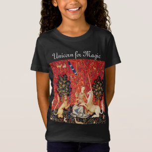 T-Shirt LADY ET UNICORN POUR Fleurs Imaginaires MAGIQUES, 